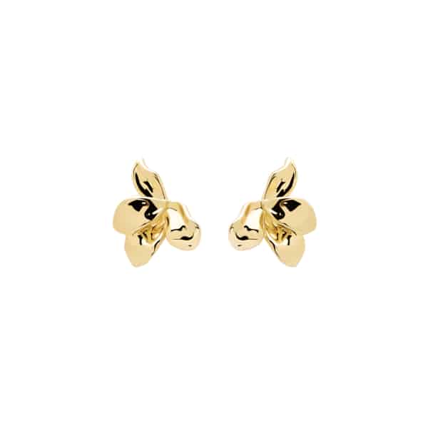AR01-191-U BLOSSOM NARCISE GOLD EARRINGS