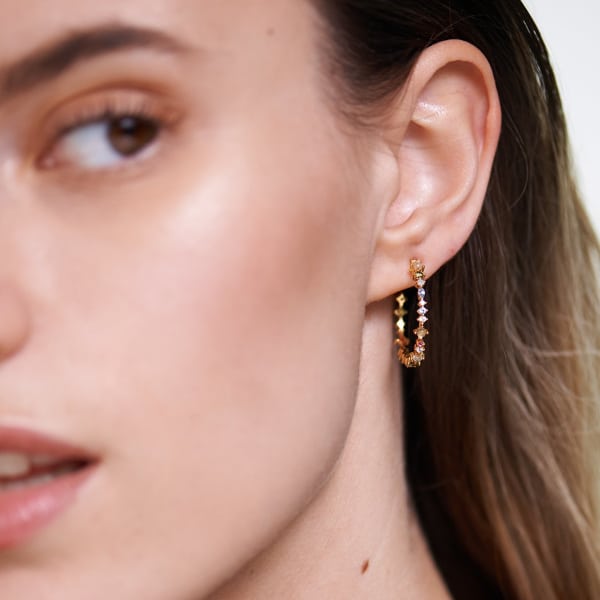 AR01-221-U ATELIER HALO GOLD EARRINGS
