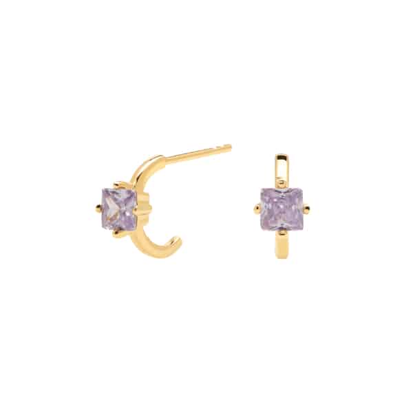 AR01-232-U PDP CAVALIER LAVANDER LIS EARRINGS