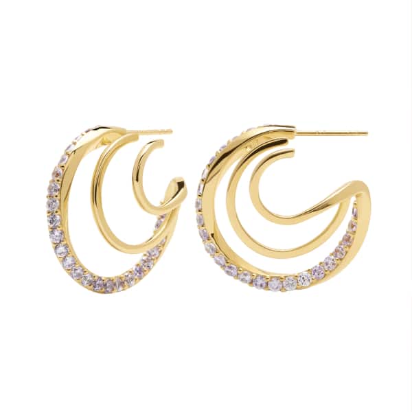 AR01-248-U PDP CAVALIER MAJESTICA EARRINGS GOLD