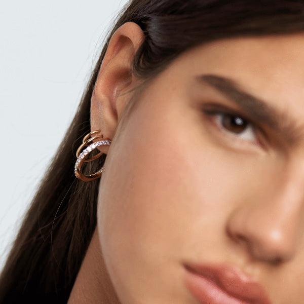 AR01-248-U PDP CAVALIER MAJESTICA EARRINGS GOLD