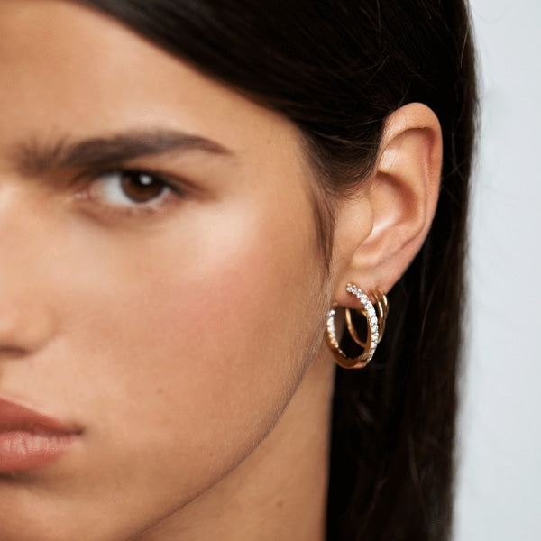 AR01-248-U PDP CAVALIER MAJESTICA EARRINGS GOLD