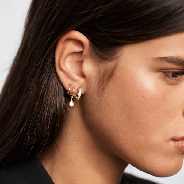 AR01-249-U PDP CAVALIER LUMIERE EARRINGS GOLD