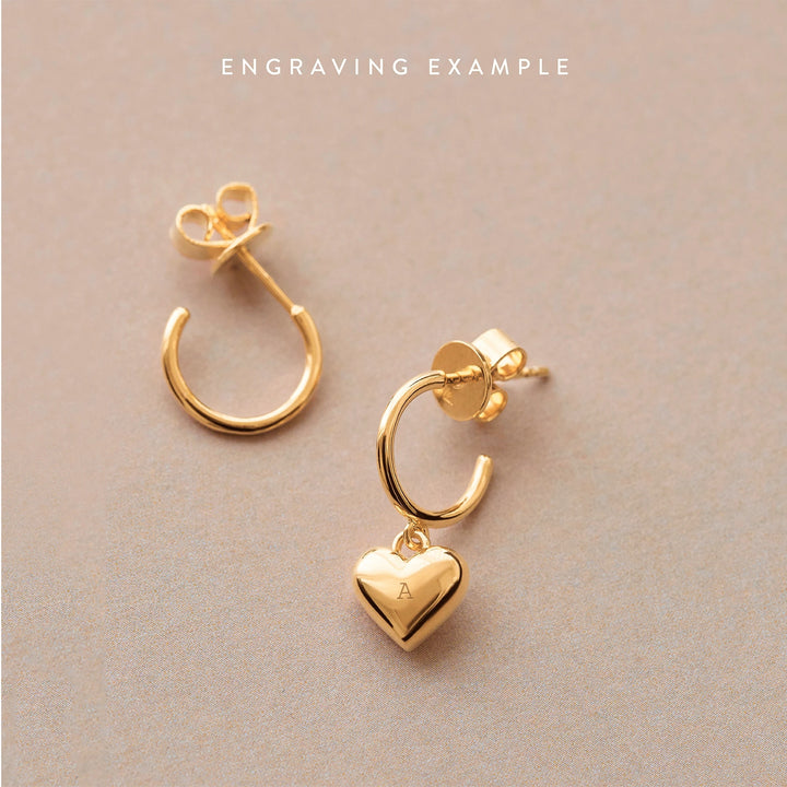 AR01-364-U PDP ENGRAVE ME L'ABSOLU EARRINGS GOLD