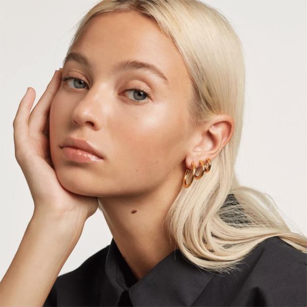 PDP ESSENTIAL EARRINGS MEDIUM CLOUD