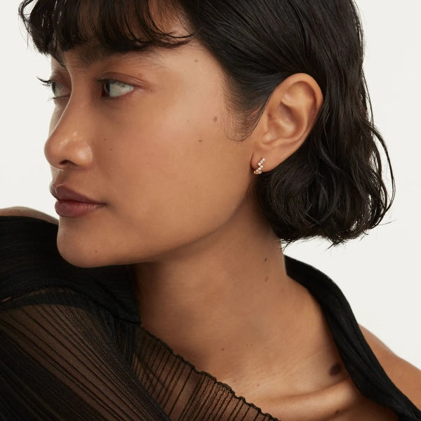 ar01-590-u The zipper gold earrings