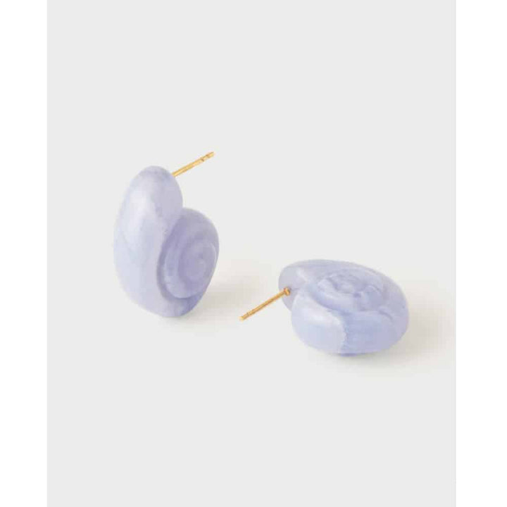 ar01-c40-u blue lace agate shell earrings