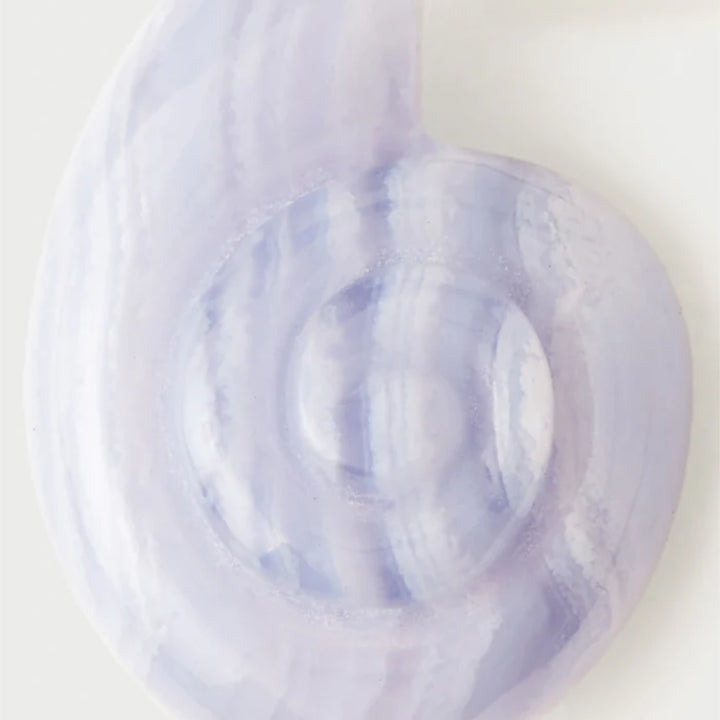 ar01-c40-u blue lace agate shell earrings