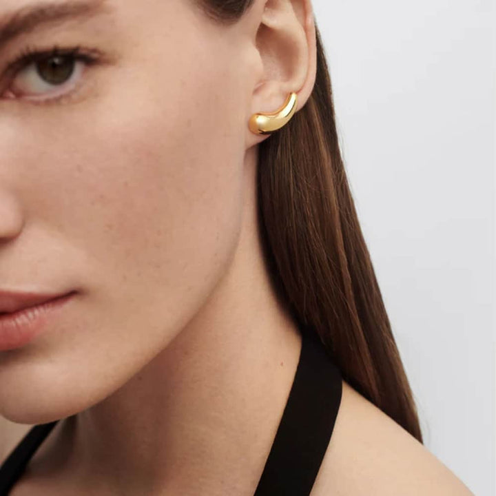 ar01-c49-u aqua gold-plated silver earrings