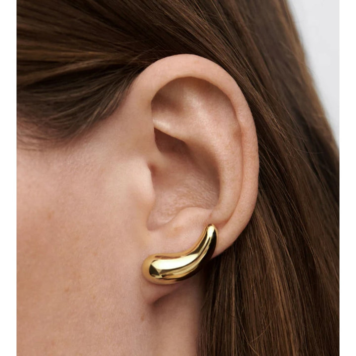 ar01-c49-u aqua gold-plated silver earrings