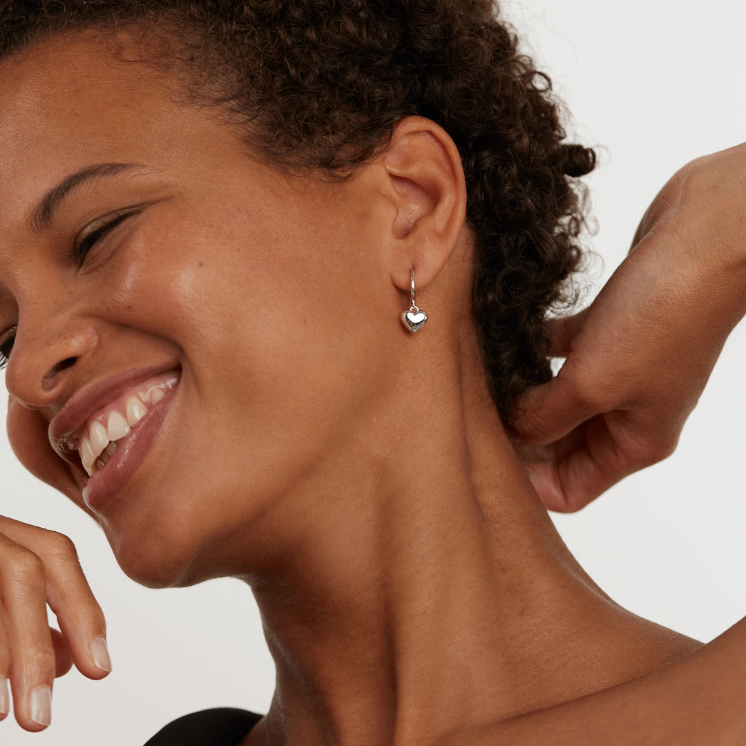 AR02-364-U PDP ENGRAVE ME L'ABSOLU EARRINGS SILVER