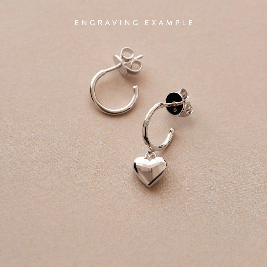 AR02-364-U PDP ENGRAVE ME L'ABSOLU EARRINGS SILVER