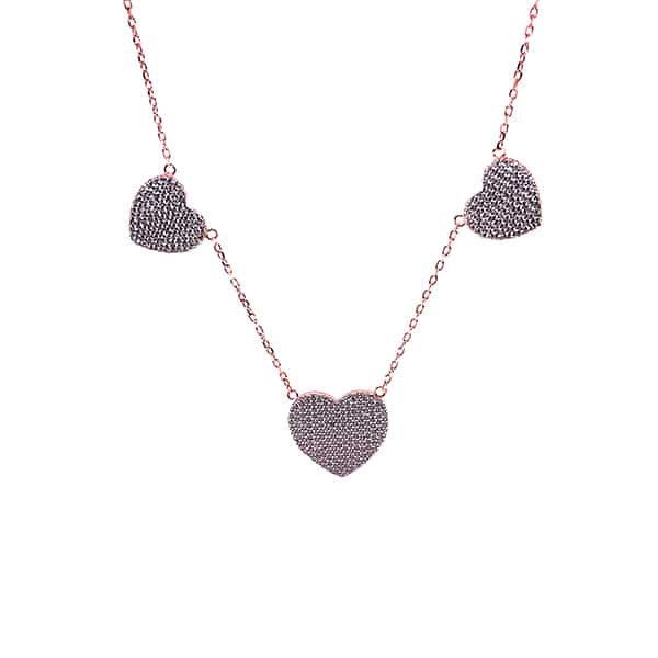 B169GC GIROCOLLO BAGNO ROSA CON CUORI