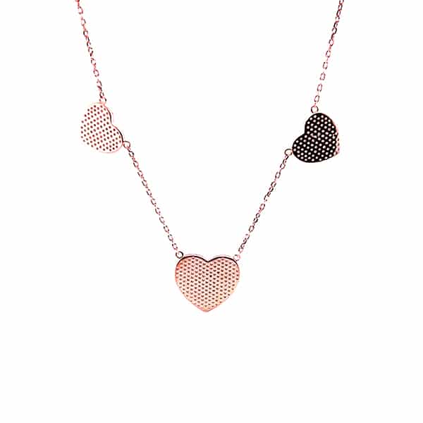 B169GC PINK BATHROOM CHOKER WITH HEARTS