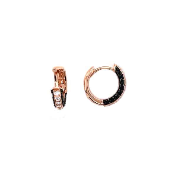 B209OR/1 orecchini argento con zirconi bianchi