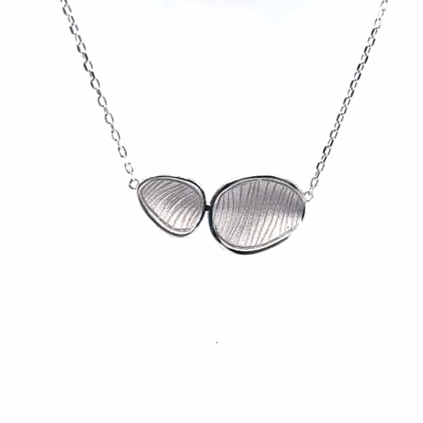 B235GC catenina in argento con ciondoli