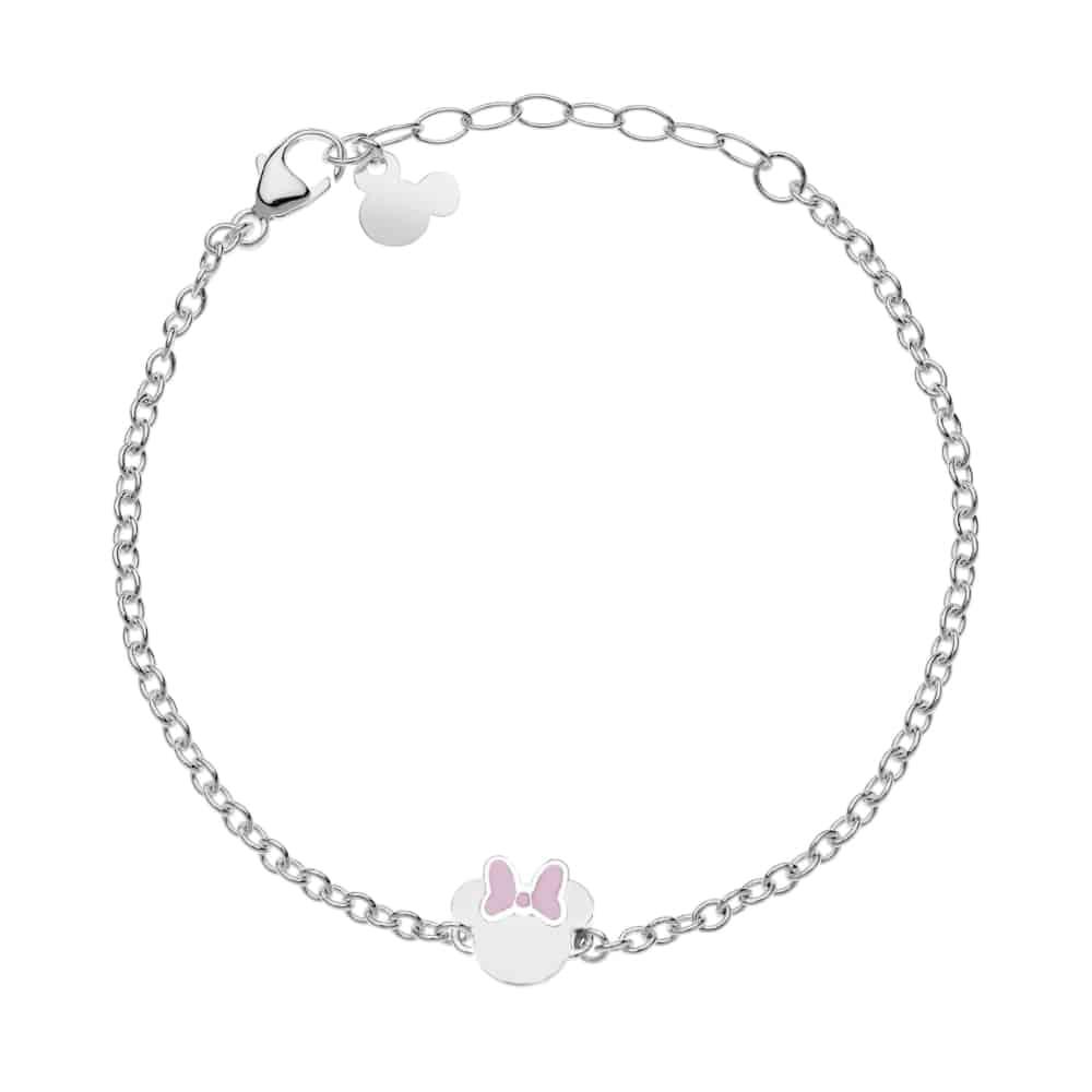 b600653l-55.cj Pink enamel Minnie bracelet