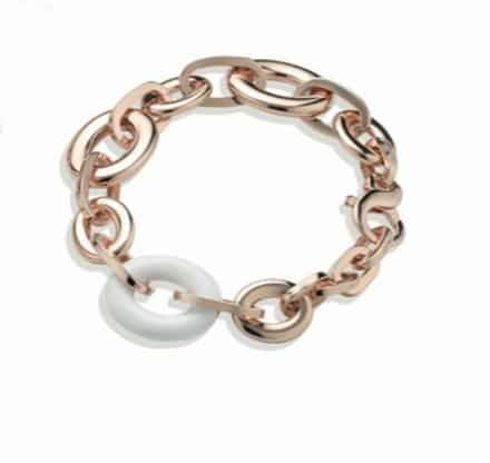 BR2152 BRACCIALE BRONZO ELETTROFORMATO ROSE' SMALT