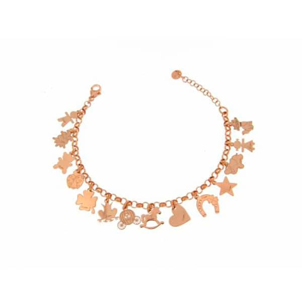 BRCHARMS BRACCIALE CON CHARMS ARGENTO