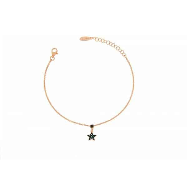 BRZ004B1 BRACCIALE ARGENTO 925 STELLINA E DADINO