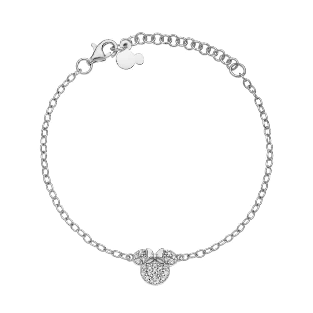 bs00047szwl-55.cs Minnie Mouse silver bracelet
