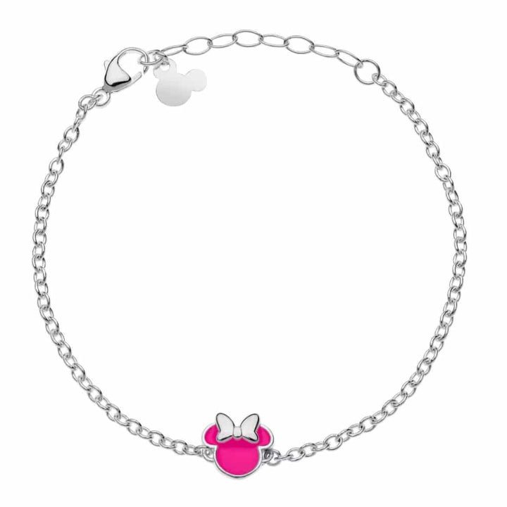 bs00058sl-55.cs Minnie Mouse silver bracelet