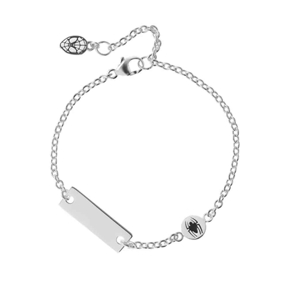 bs00071rl-55.cs Spider-Man Bracelet in Silver