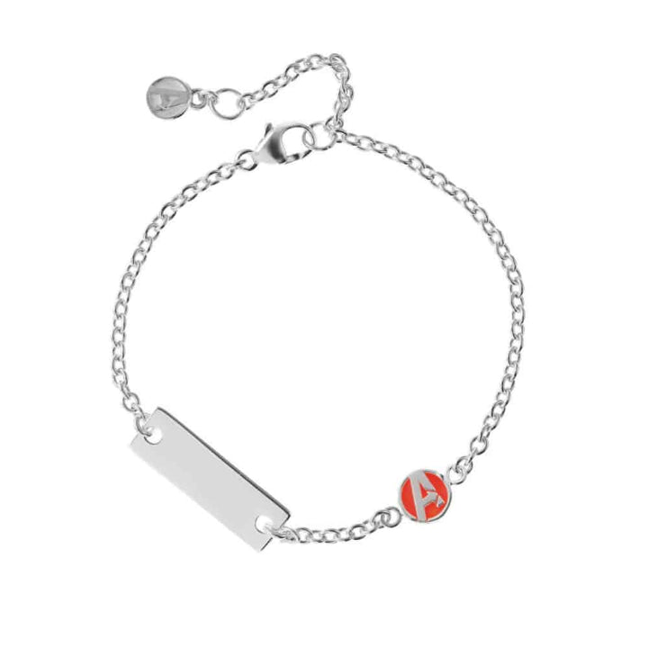 bs00072rl-55.cs Avenger bracelet in silver