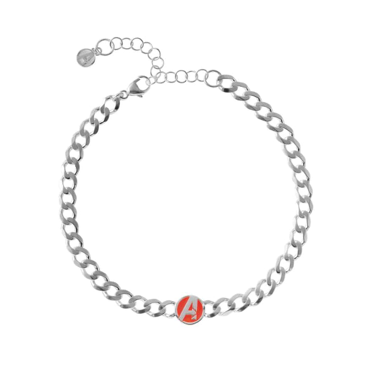 bs00081rl-7.cs Captain America Silver Bracelet