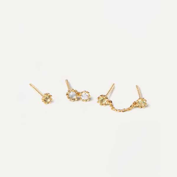 bu01-050-u Kare gold Earrings