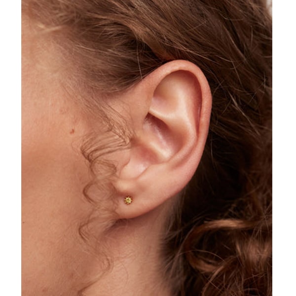 bu01-050-u Kare gold Earrings