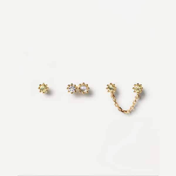 bu01-050-u Kare gold Earrings
