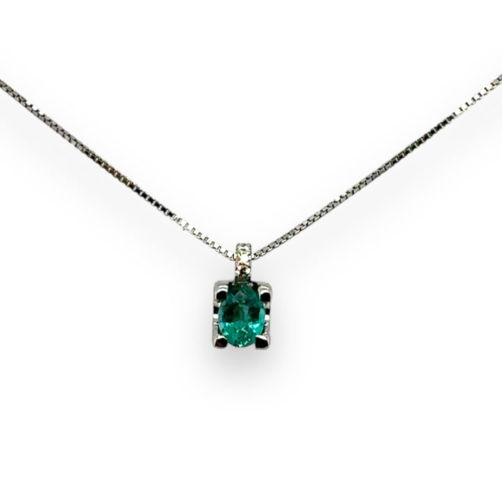 Punto luce con smeraldo 0,35