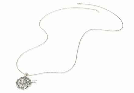 CL1110Y COLLANA ARGENTO CRISTALLI BLU