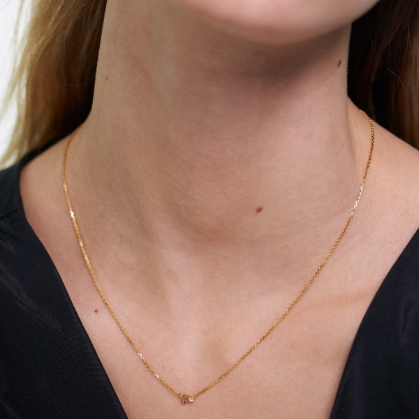CO01-175-U ATELIER ROSE BLUSH GOLD NECKLACE