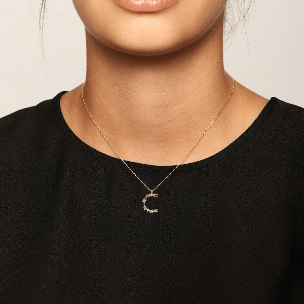 CO01-098-U I AM C GOLD NECKLACE