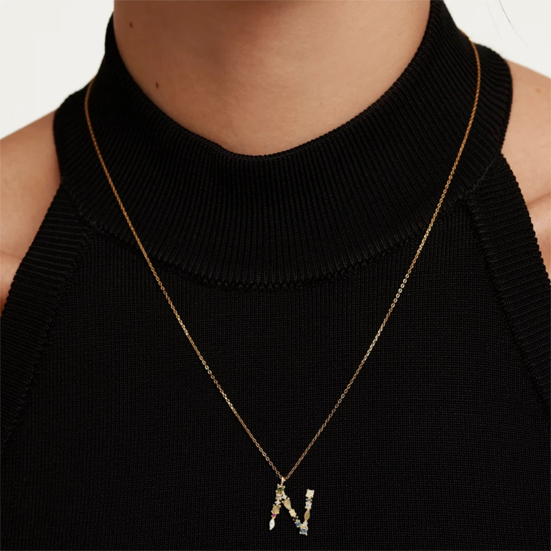 CO01-109-U PDP I AM N GOLD NECKLACE