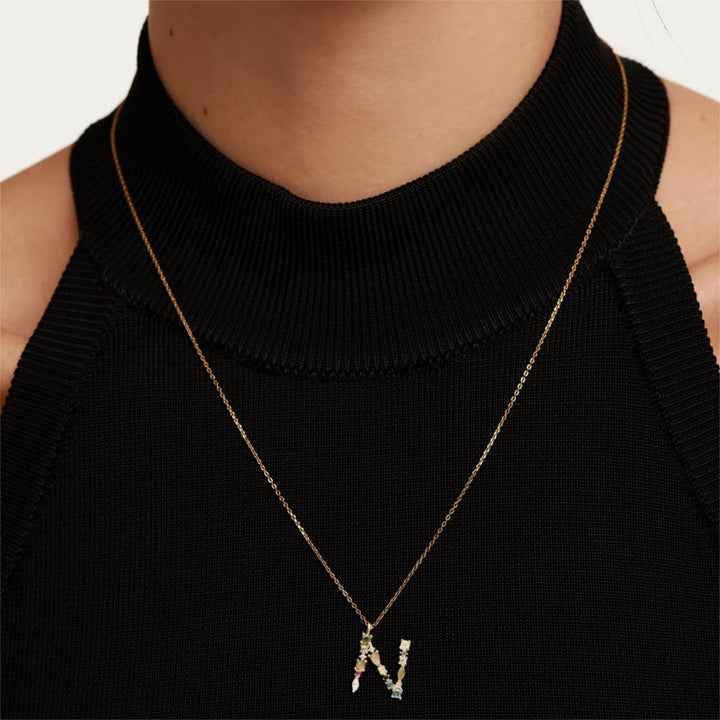 CO01-109-U PDP I AM N GOLD NECKLACE