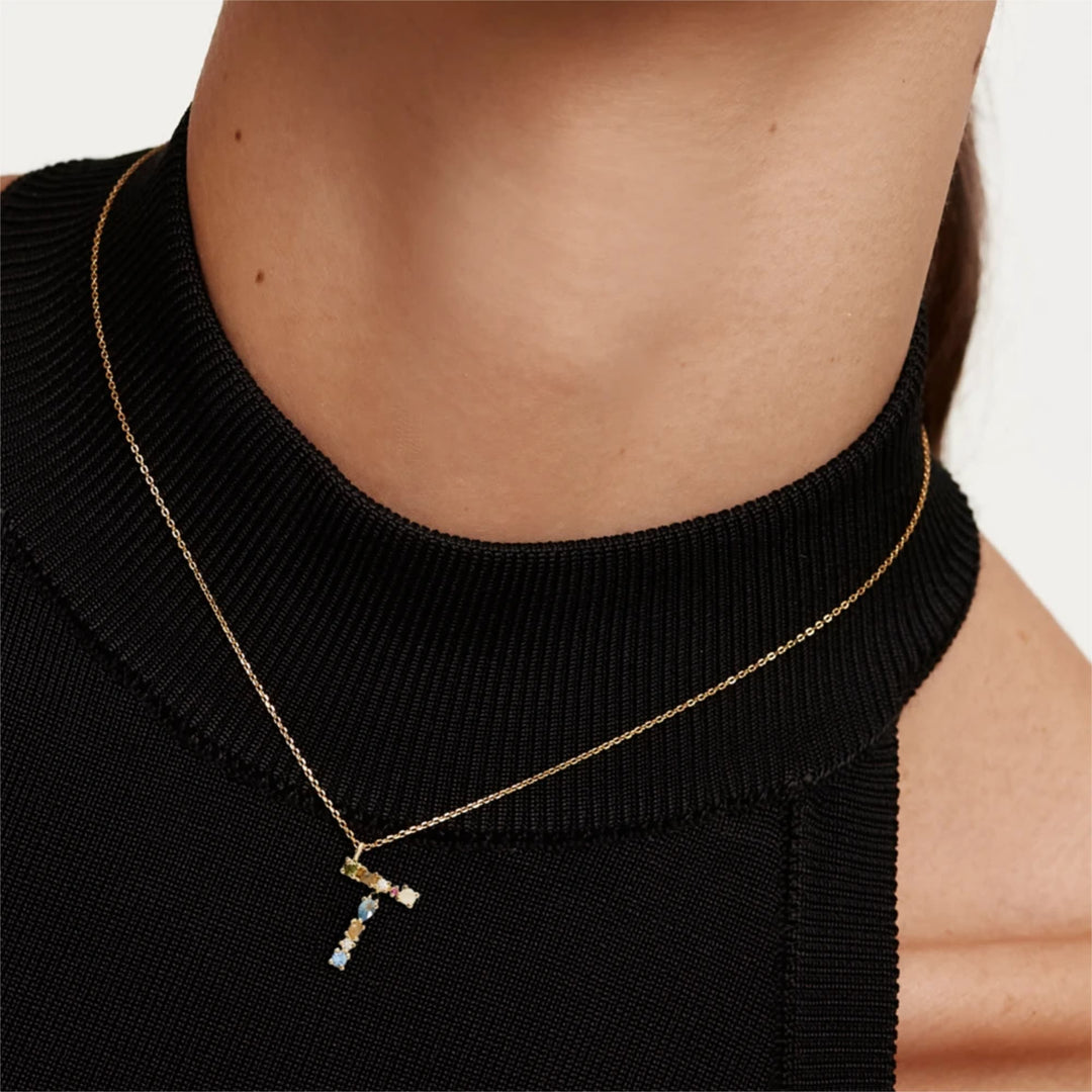 CO01-115-U PDP IAM T GOLD NECKLACE