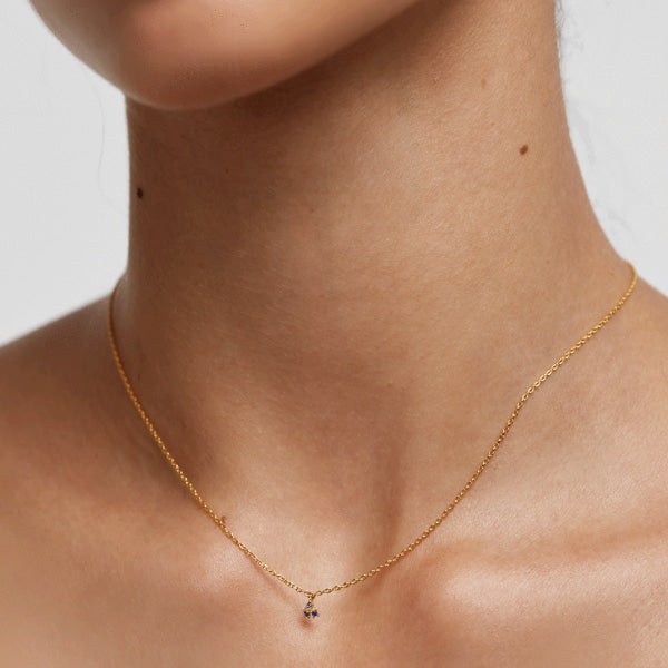 CO01-161-U BLOSSOM DAISY GOLD NECKLACE