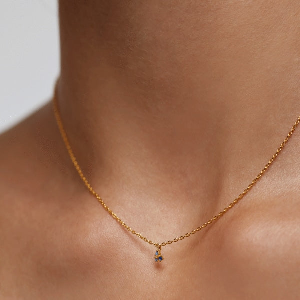 CO01-161-U BLOSSOM DAISY GOLD NECKLACE