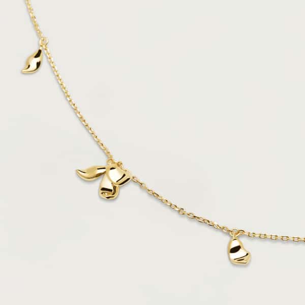 CO01-163-U BLOSSOM JASMINE GOLD NECKLACE
