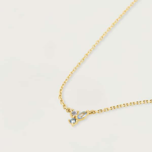 CO01-176-U ATELIER MIDNIGHT BLUE GOLD NECKLACE
