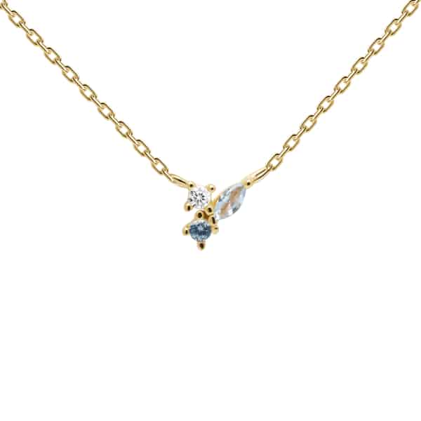 CO01-176-U ATELIER MIDNIGHT BLUE GOLD NECKLACE