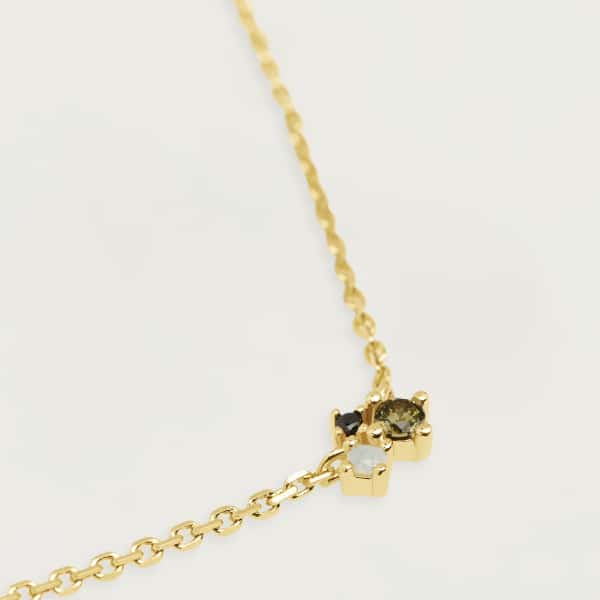 CO01-177-U ATELIER LIME BLUCH GOLD NECKLACE