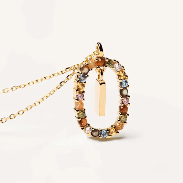 co01-268-u Letter I Necklace gold
