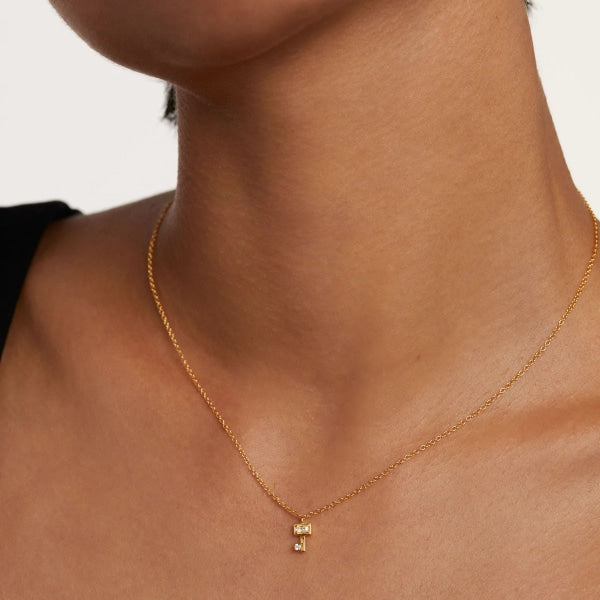 co01-486-u Key gold Necklace