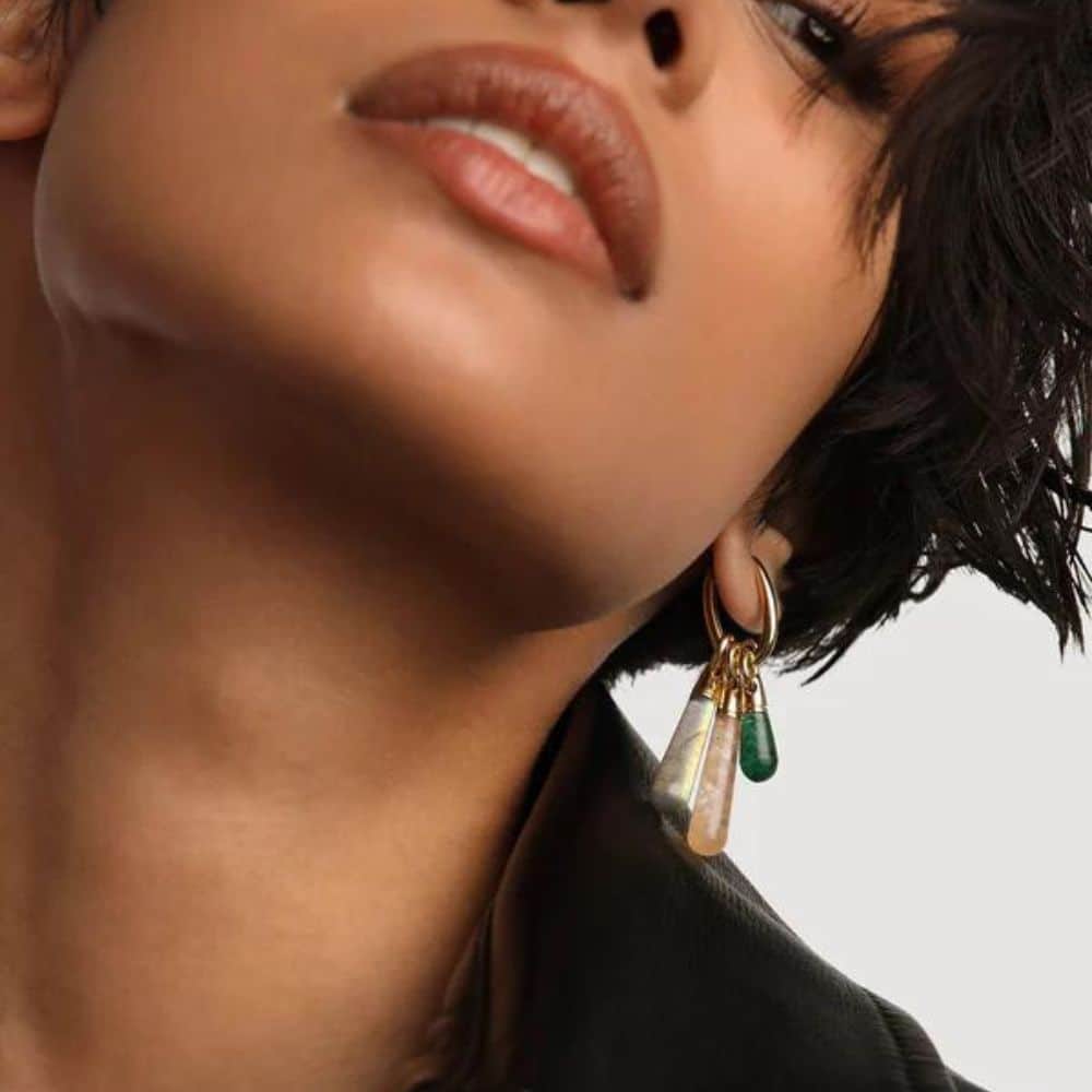 co01-791-u green aventurine drop pendant