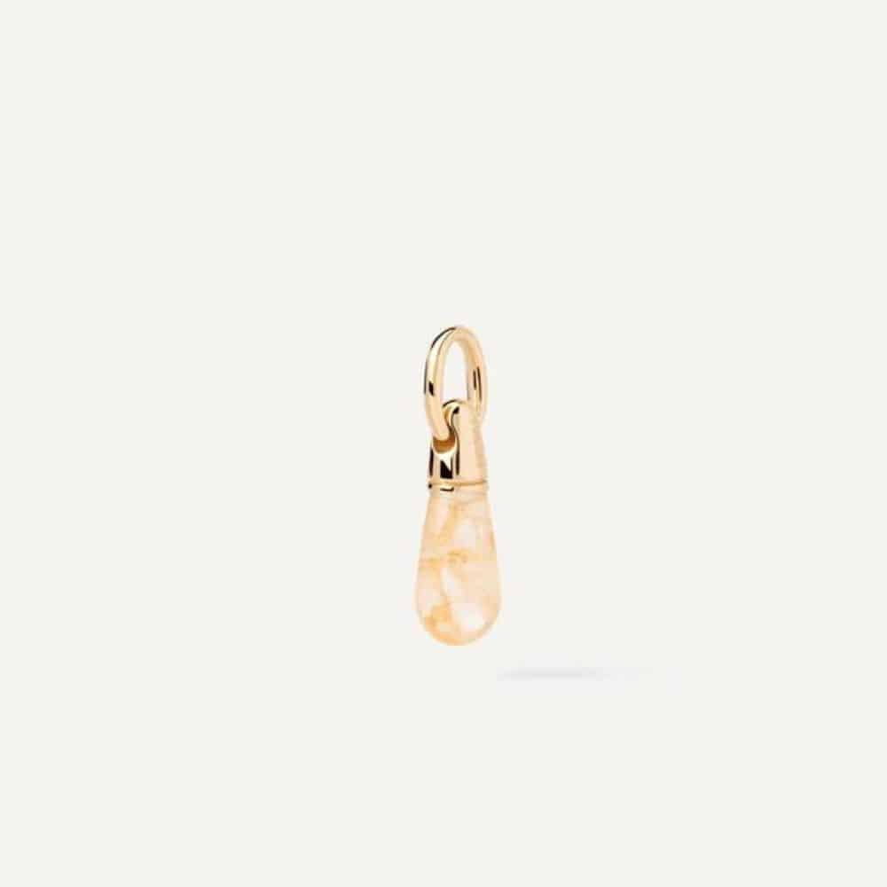 co01-792-u yellow aventurine drop pendant