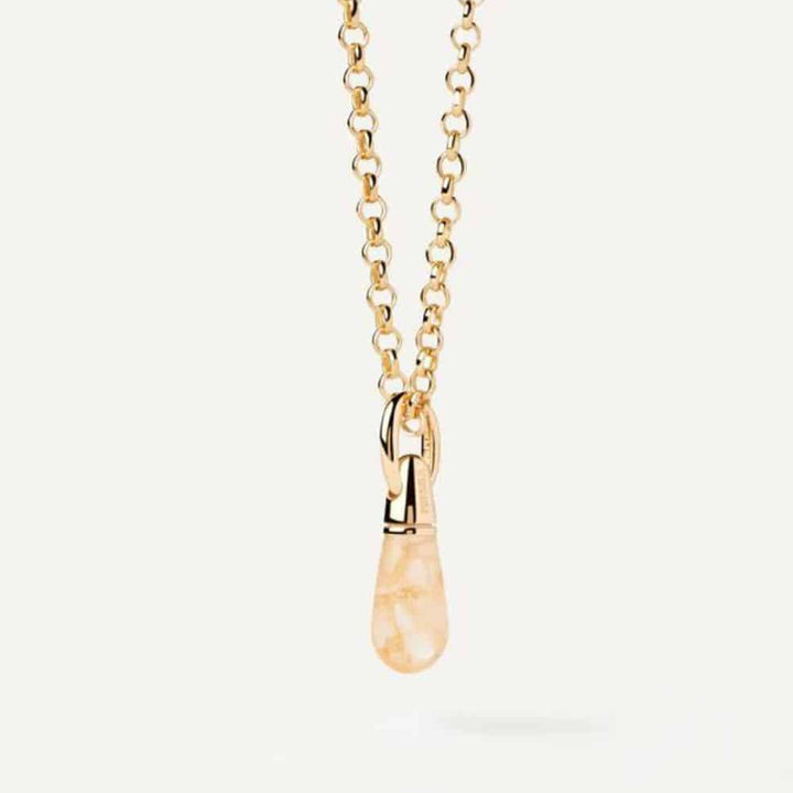 co01-792-u yellow aventurine drop pendant
